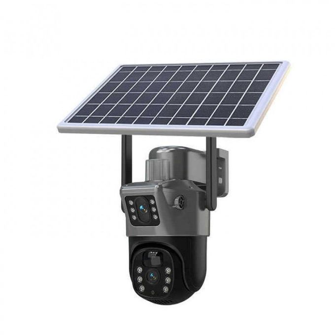 Generic V380pro 4G wireless solar ptz cctv camera, ultra HD dual lens, night vision, motion detection, waterproof