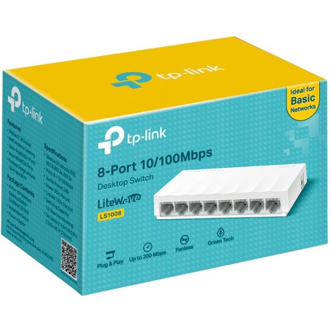 TP-Link Desktop Switch TL-SF1008D - 8-Port 10/100Mbps